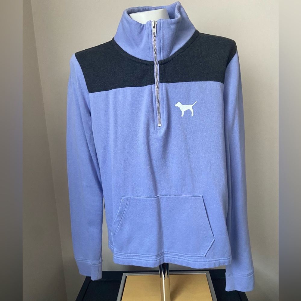 4/$15 ❤️ PINK Victoria’s Secret Women’s 1/4 Zip Pullover Size Small